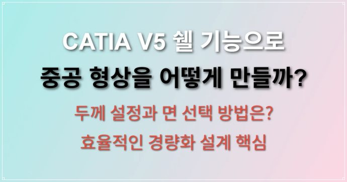 CATIA V5 쉘 기능